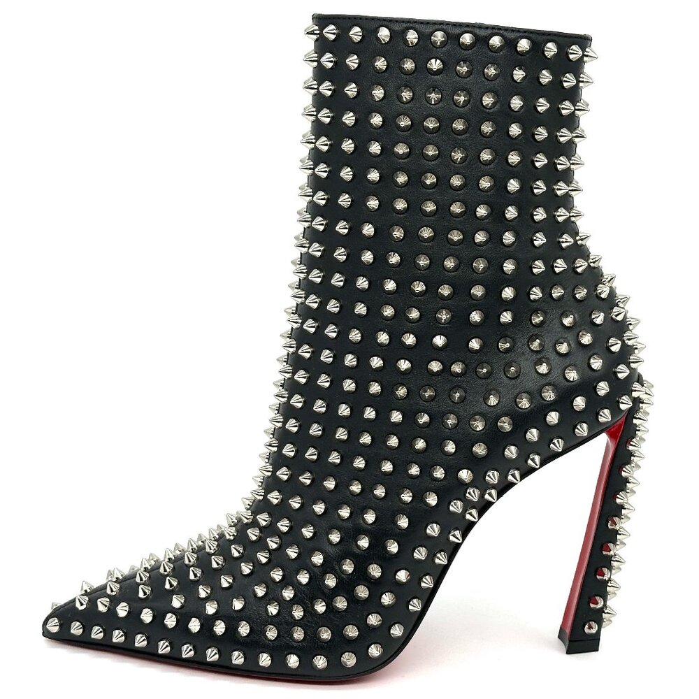 Christian Louboutin CONDORA BOOTY SPIKES 100 Ankle Bootie Boots Heels - Picture 6 of 16